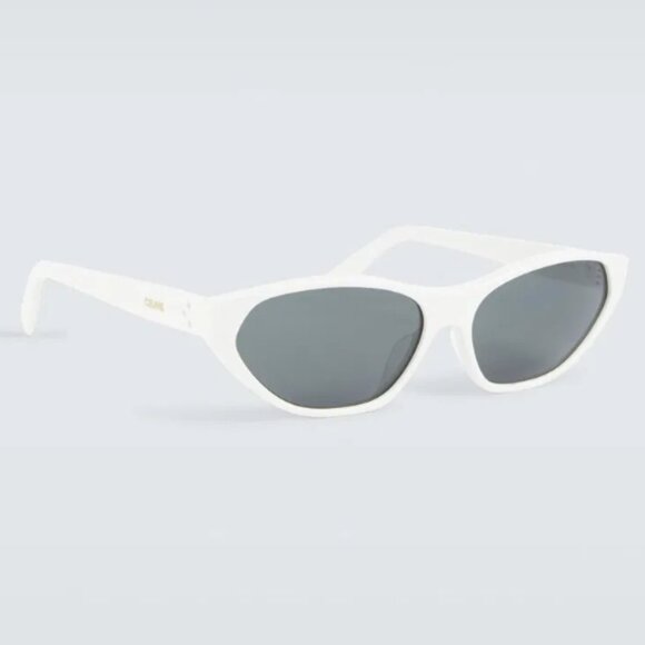 NEW CELINE WOMEN WHITE SUNGLASSES - Picture 1 of 3